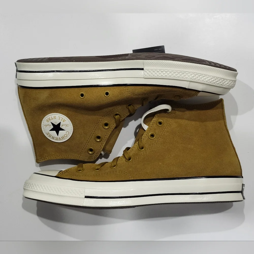 Converse Chuck 70 High Top Suede Hidden Trail/Egret-Black Size 11.5 A05598C NWT - Picture 5 of 8